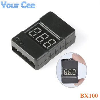 

BX100 1-8S Lipo Battery Voltage Tester Low Voltage Buzzer Alarm Battery Voltage Checker with Dual Speakers BB Ring New Version