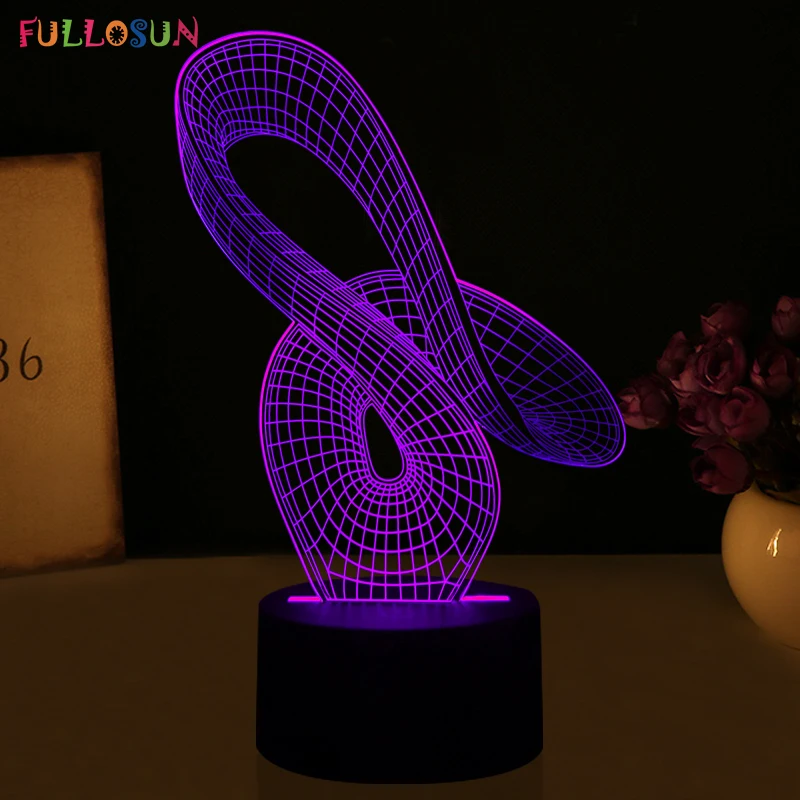 Новинка подарки 3D эффект оригинальная Ночная подсветка современный стол с домашним декором лампа