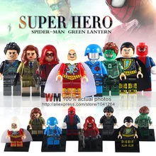 WM 10LotsKL9005 новая серия Super Heros Colle Black Adam Carter Красная стрела супергерой серия строительные блоки детские подарки игрушки