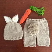 Комплект вязаных костюмов для новорожденных шапки и штаны|knitted