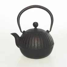 Чайник в форме тыквы в древнем китайском стиле, чугунный чайник без покрытия, 0,55л, набор чайников, посуда для напитков, ситечко из нержавеющей стали