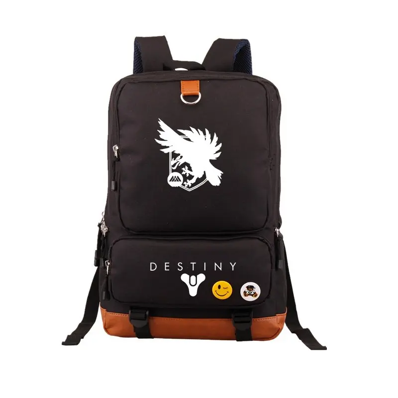 Горячая игра Destiny Железный баннер рюкзак черный школьные сумки Bookbag Косплей геймер Дети Подростки плечо ноутбук дорожные сумки подарок - Цвет: 043013