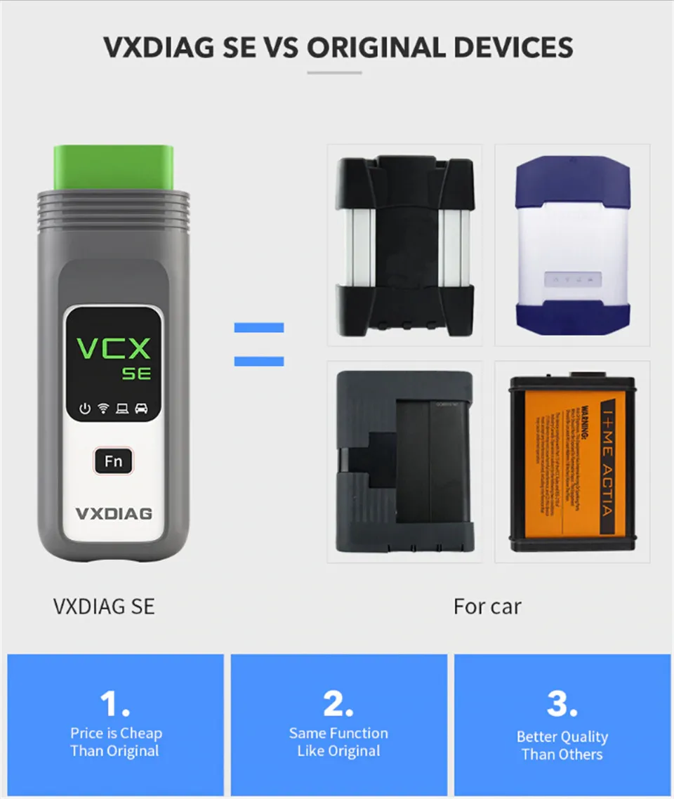 VXDIAG VCX SE подходит для ICOM A2 A3 NEXT wifi OBD2 Автомобильный сканер для диагностики инструмент Поддержка программирования ECU онлайн кодирование