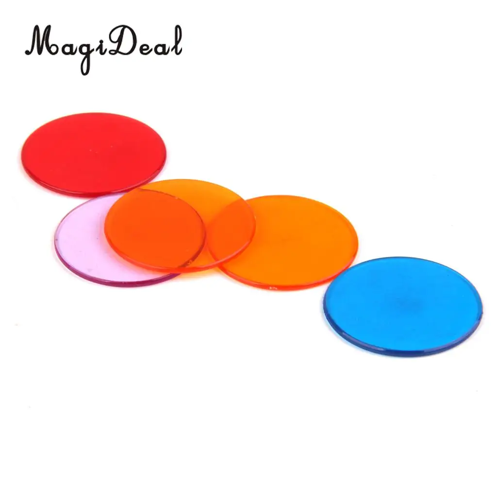 MagiDeal 120Pcs PRO Count Bingo Chips Markers for Bingo Game Cards 3cm 6 Colors Pocker Chips Fun Family Games Supplies Accessory