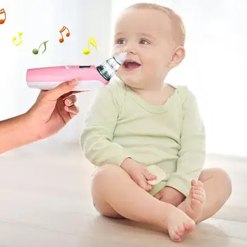 

Baby boys girls Nasal Aspirator Electric Safe Hygienic Nose Cleaner With 2 Sizes Of Nose Tips And Oral Snot Sucker
