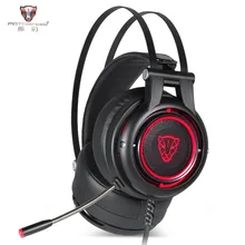 New Motospeed H18 Gaming Headphone 7.1 Virtual Surround Sound USB Plug Over-ear Gaming Headset with Mic V40 Mouse for PC PUBG