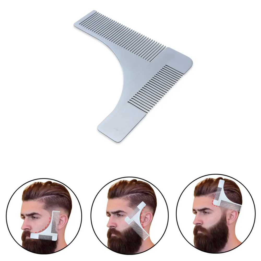 Beard Shaping Tool Shaper and Styling Template Comb For Man Perfect Lines Beard Trimmer (1)