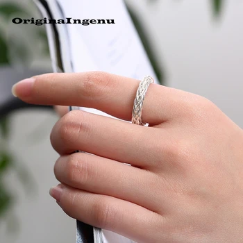 

Jewelry 925 Silver Ring Anillos Vintage Winding Charm Minimalism Mom Girlfriend Birthday Unique Gift Haut Femme Rings for Women