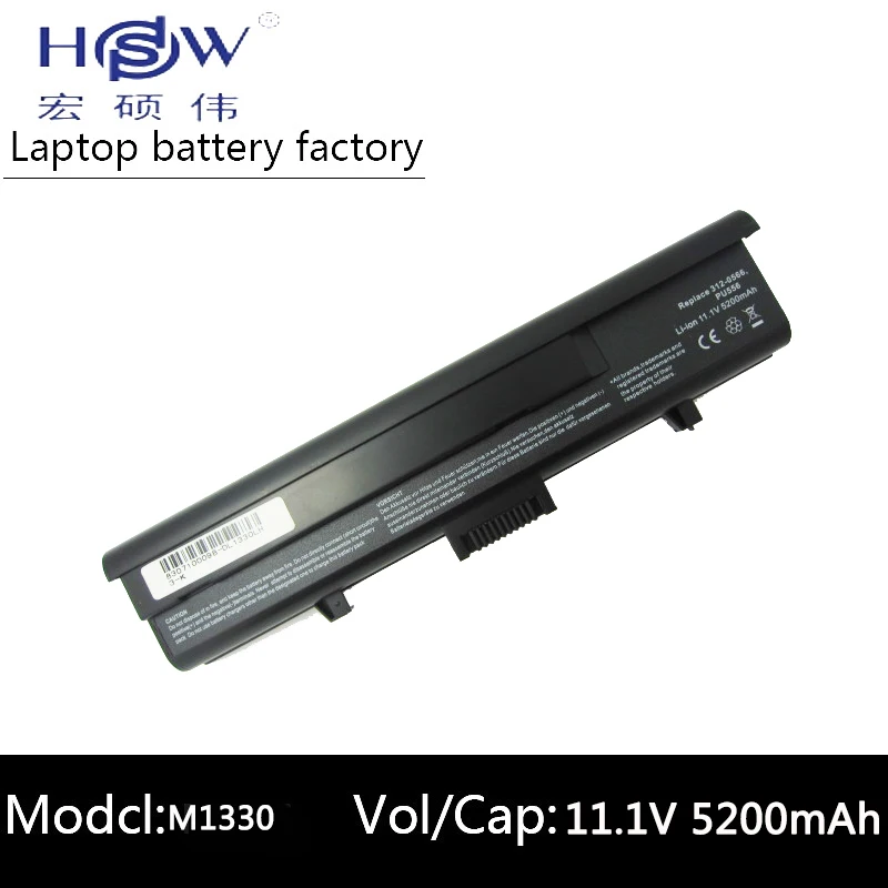

HSW Replacement 5200mah 6 cellsLaptop Battery WR050 TT485 For Dell Inspiron 1318 XPS M1330 laptop 451-10473 312-0739 312-0566