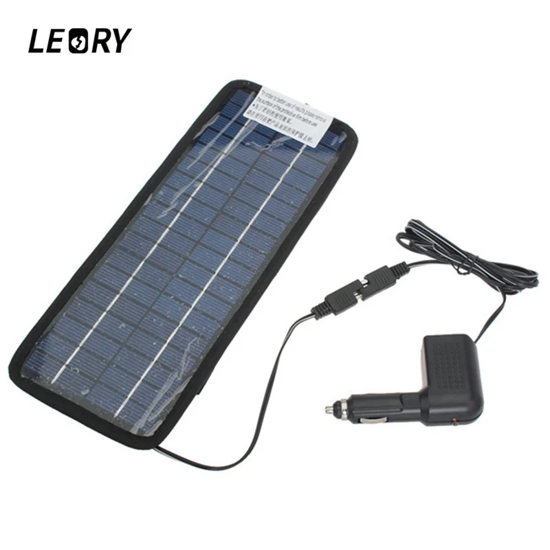 

LEORY 12V 4.5W Solar Panel Portable Monocrystalline Solar Cells Module System For Car Boat Rechargeable Battery Charger