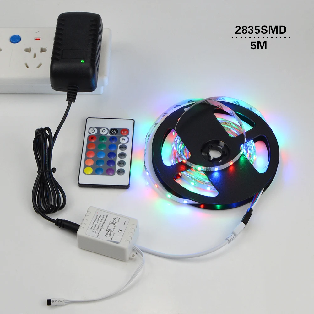 Светодиодная лента RGB 1 комплект 5050 2835 3528 5 м 10 гибкая светодиодная 300 светодиодов
