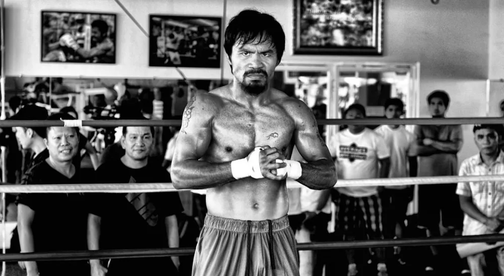 Home Decor Manny Pacman Boxing champion-Silk Art Poster Wall Sicker Decoration Gift