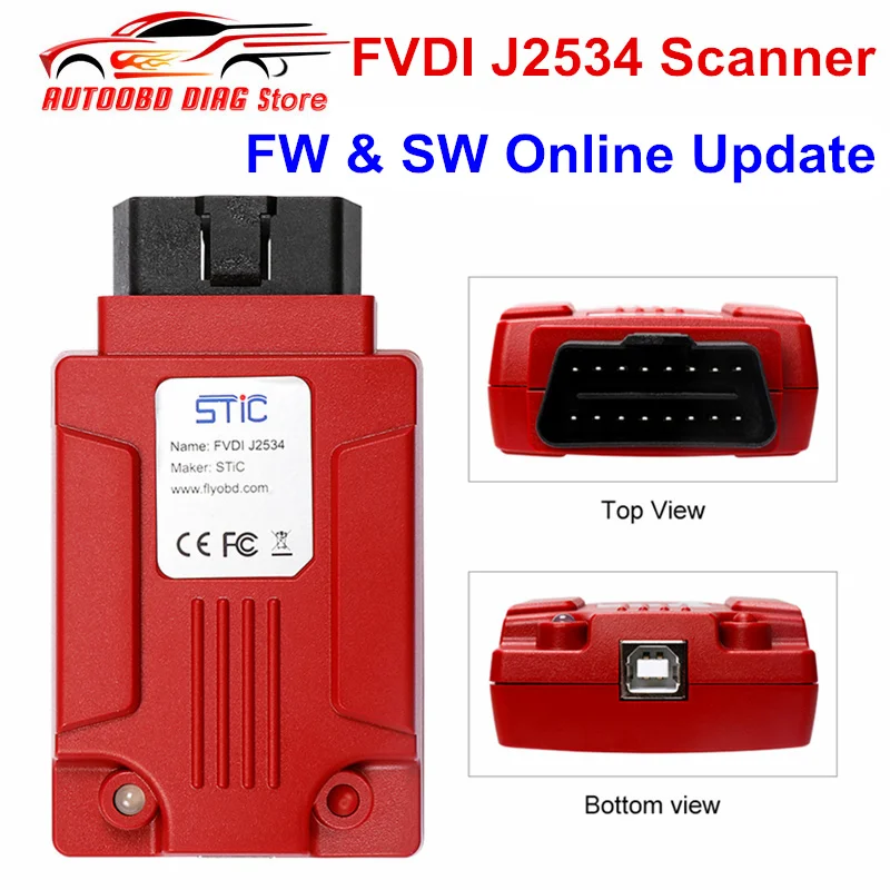 2018 Новое поступление FVDI J2534 OBD2 инструмент диагностики авто модуль ключевых