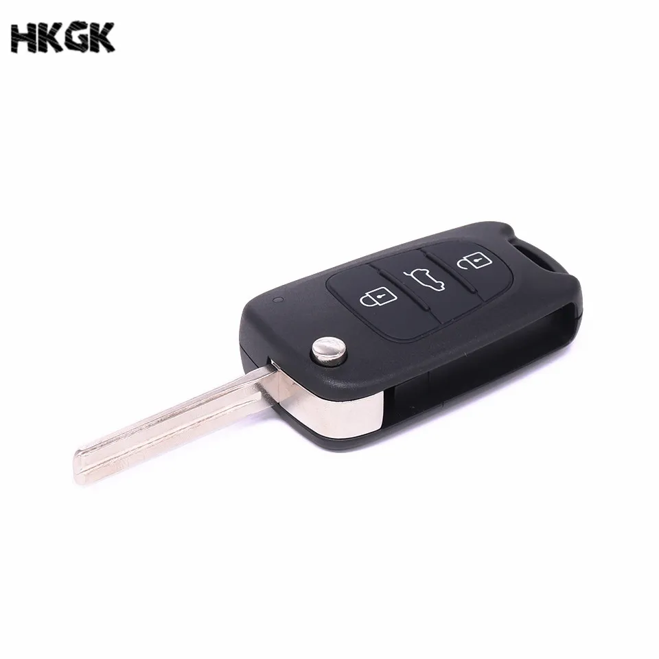 3 кнопки флип ключ складной Автомобильный ключ оболочки для hyundai I20 I30 IX35 I35 TOY40 ключ оболочки