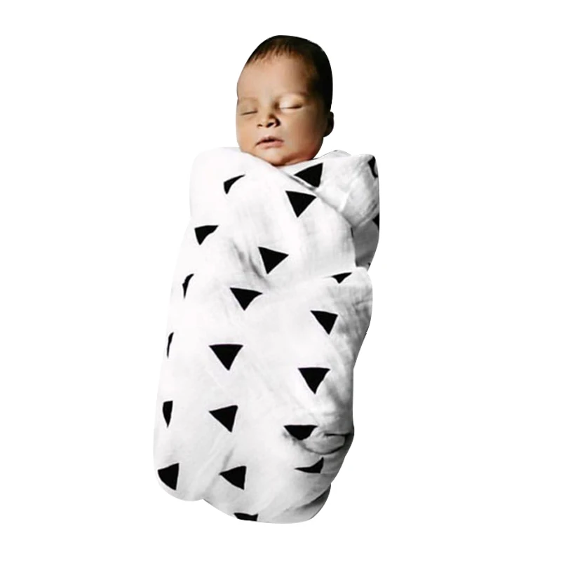 

Baby Blanket Wrapper Ins New Bamboo Fiber Gauze Infants Held by Multi-function Lightweight soft newborn by blanket 120 * 120CM