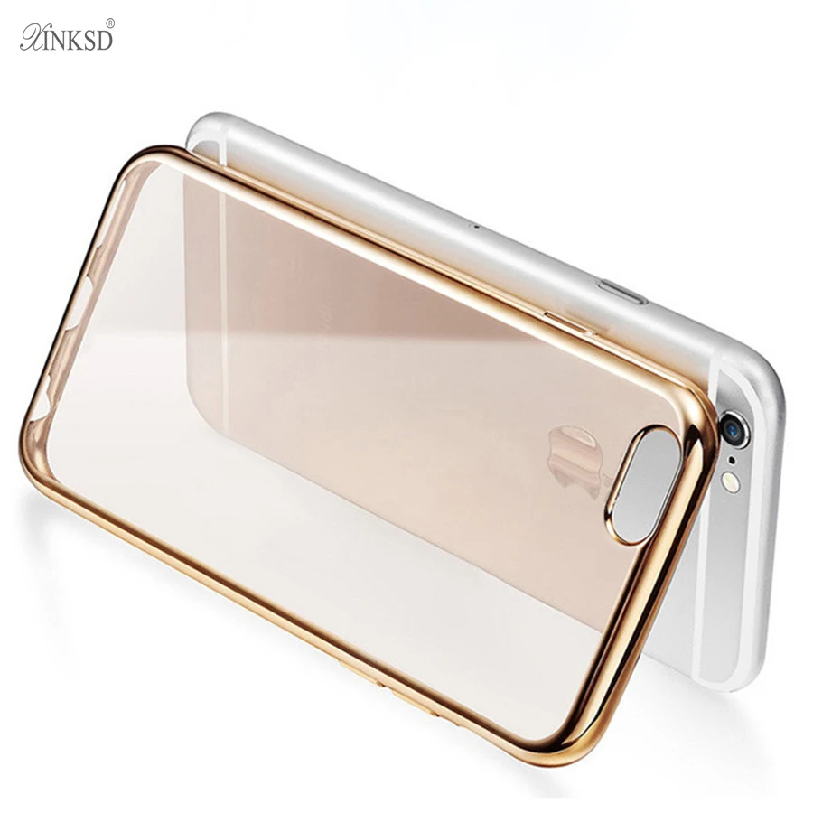 Soft Transparent TPU Cases for iPhone 6 Case 5s 6s 7 Plus Luxury Silicone Cover Coque for iPhone 7 Case 6 Plus Phone Cases(1)