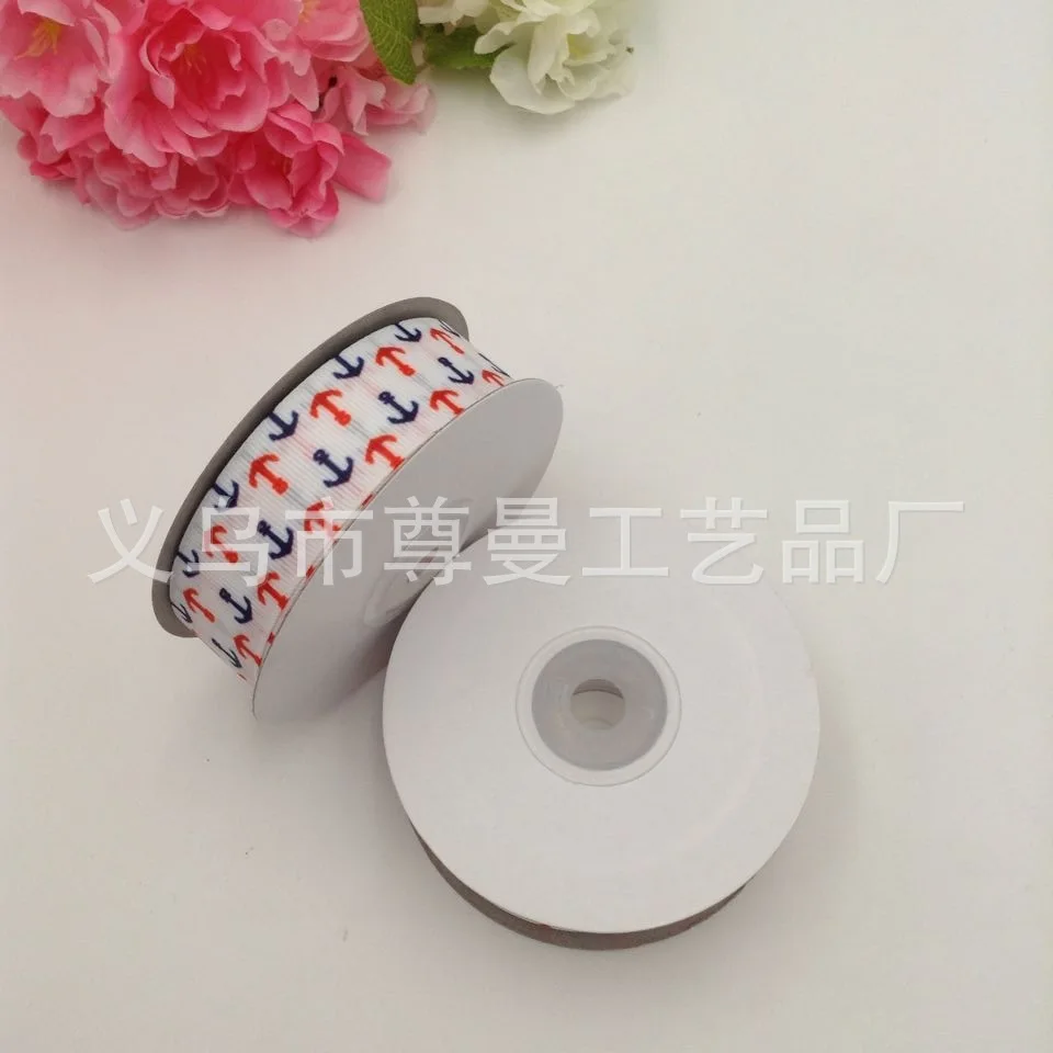 

Ribbon DIY Gift Box Decoration Material Digital Printing Heat Transfer Width 2.5 cm Sublimation Line With Arrow Series Ribbon