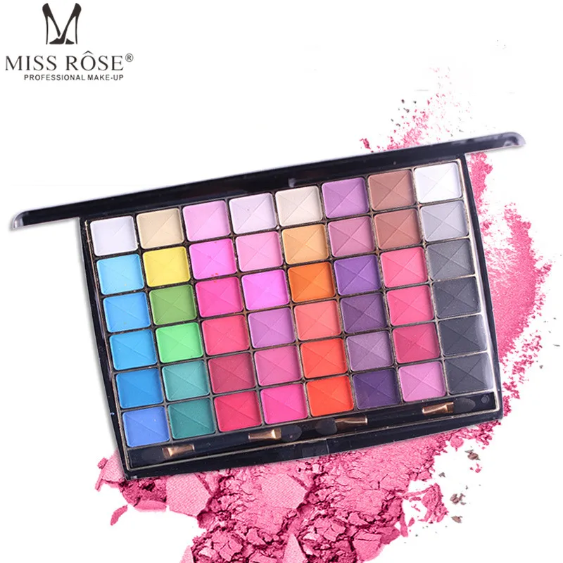 

Miss Rose Matte Eye Shadow 48 Color Delicately Wet Eyeshadow Long-Lasting Nude Professional Make Up Palette Minerals Eyes MR19