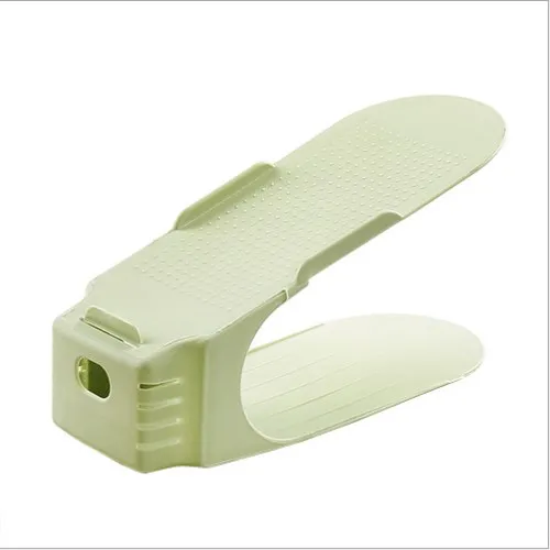 Unadjustable 5 шт., двухслойные стеллажи для обуви, пластиковый держатель для обуви, коробка для хранения обуви, компактный органайзер, подставка для обуви, полка для тапочек - Цвет: Unadjustable