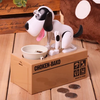 

1 Pcs Cute Dog Kids Money Box Money Bank Automatic Stole Coin Piggy Bank Money Saving Box Moneybox Christmas Gifts for Children