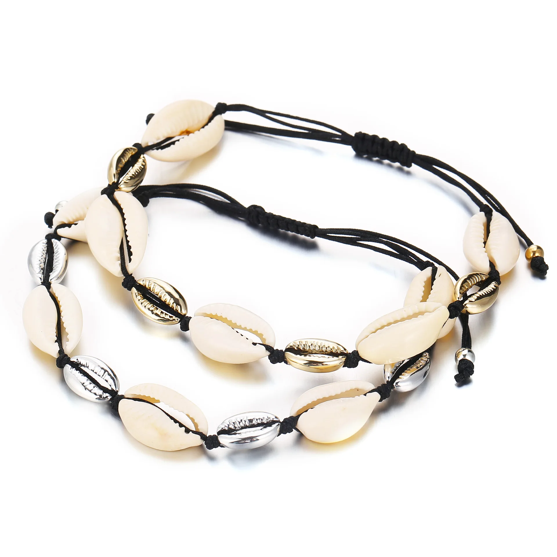 

Hot Cowrie Shell Jewelry Bracelets for Women Delicate Gold Color Shell Easy Match Handmade Bracelet for Women