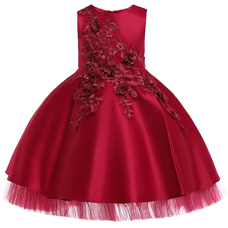 Весеннее платье с вышивкой платье для девочек вечерние свадебные Детские платья для девочек детей Костюмы платье принцессы для детей 4, 6, От 9 до 10 лет