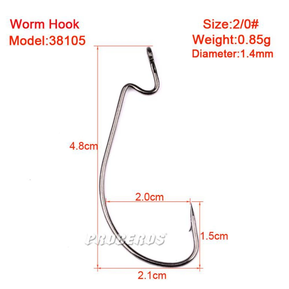 50 Pcs Fishing Soft Hooks For Worms Carbon Steel Fishing Hooks Handles Big Hooks for Legs Handles Barbed Hook for Soft Fishing - Цвет: 4