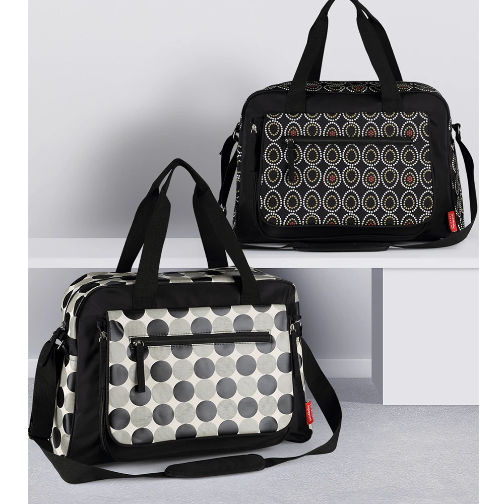 Tote Mutterschaft Windel Tasche мессенджер/сумки Kinderwagen Baby Mummy Taschen Dot mit jandern Pad/Kinderwagen