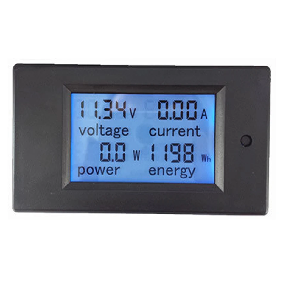 

4in1 DC 50A Digital LCD Power Meter Monitor Electric Power Energy Meter Wattmeter Voltmeter Ammeter 12V 24V 50A 75mV Shunt