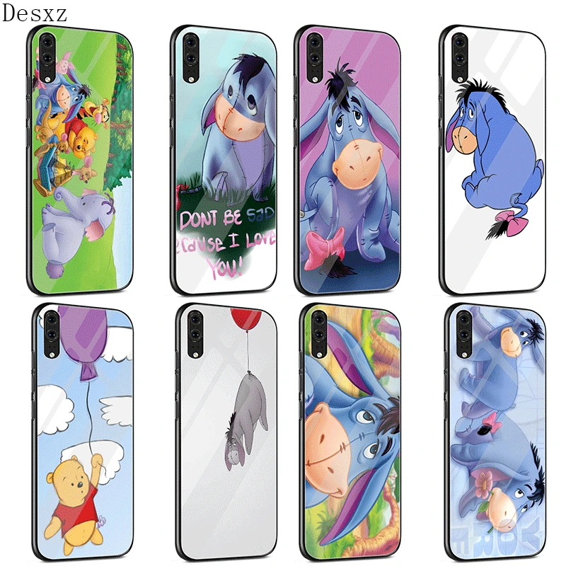 

Desxz Cell Phone Glass Case Baby Eeyore Eeyore Donkey Special Offer For Huawei P20 P10 Y6 7A Y9 Honor 8X 9 10 Pro Lite Cover