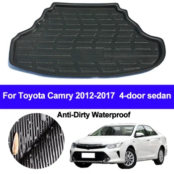 Auto Posteriore Boot Cargo Liner Trunk Pavimento Tappeto Zerbino s Zerbino Vassoio Tappeti Pad Anti-sporco Per TOYOTA CAMRY 2012 2013 2014 2015 2016 2017