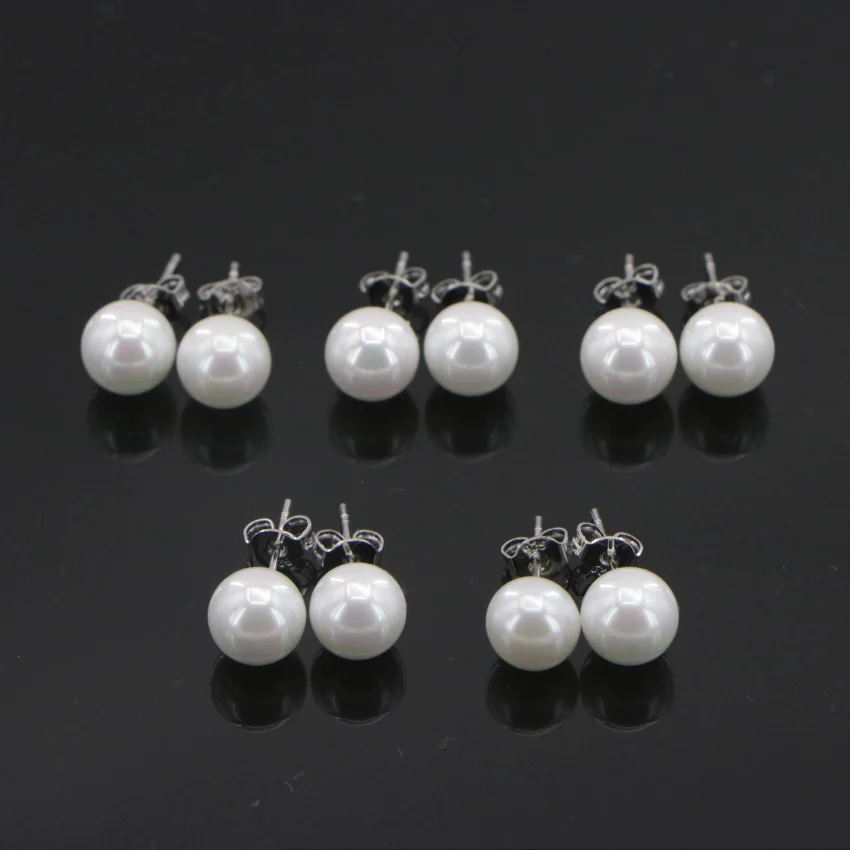 925 Silver Natural Pearl Earrings (12)