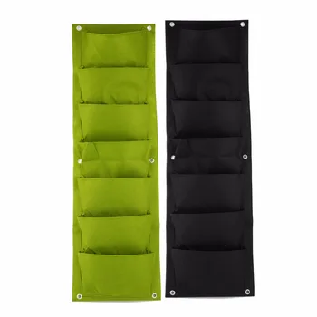 

Black Vertical Grow Bag For Green Gardening Bags For Home Planting Flower Strawberry Growing Bags Wall Vertical Grow Container