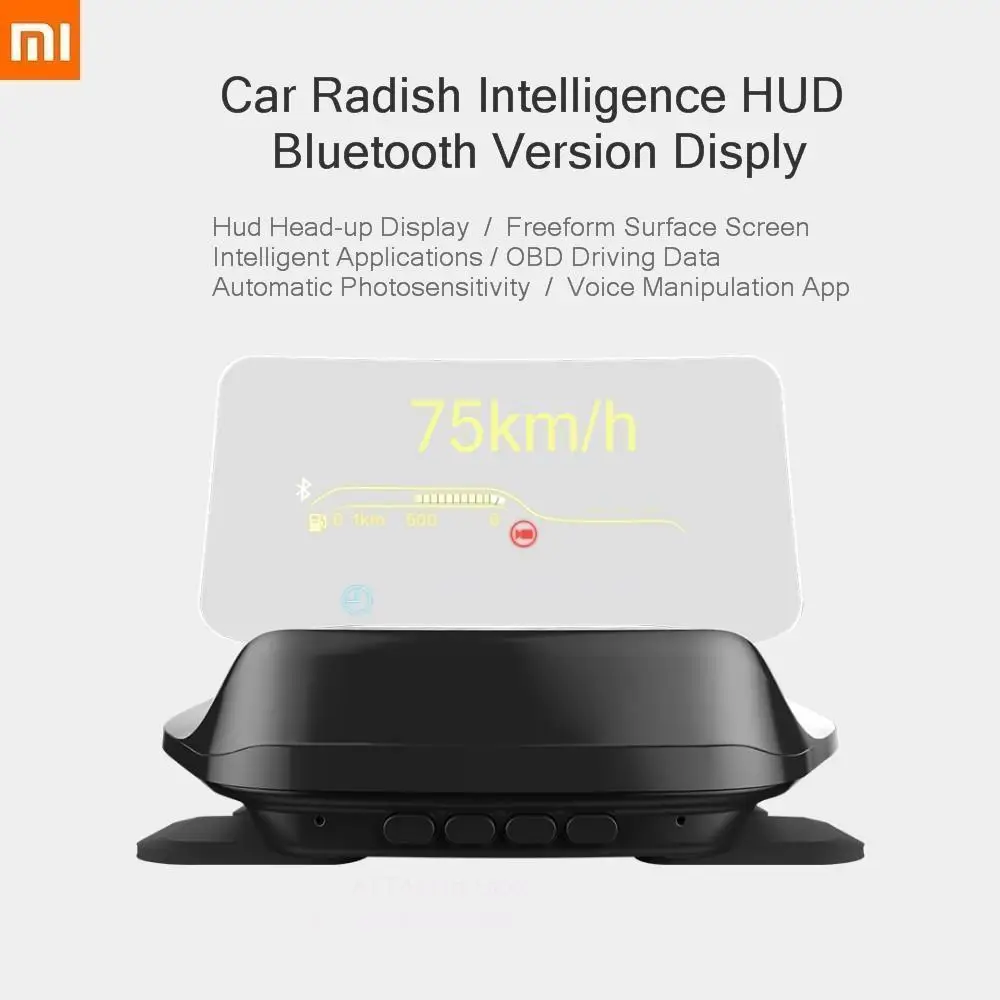 

Geyiren A100 Car Hud Head Up Display Obd2 Ii Euobd Overspeed Warning System Projector Windshield Auto Electronic Voltage Alarm