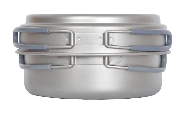 Keith kp6016 nuevo Titanium pot camping Utensilios de cocina titanio Utensilios de cocina 600 ml + 950 ml 191G ti6016