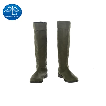 

MANLUYUNXIAO New Arrival Men's Winter Soldier Cosplay Boots Bucky Barnes PU Leather Carnival Cosplay Boots For Men Free Shipping