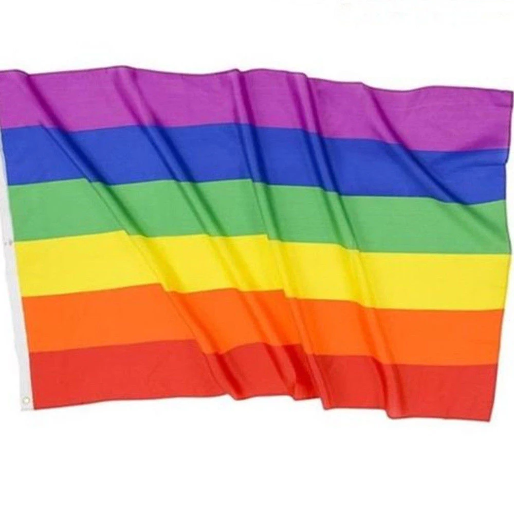 Buy 1pc 90x150cm Gay Friendly Rainbow Flag Banners Pride Gay Lgbt Flag