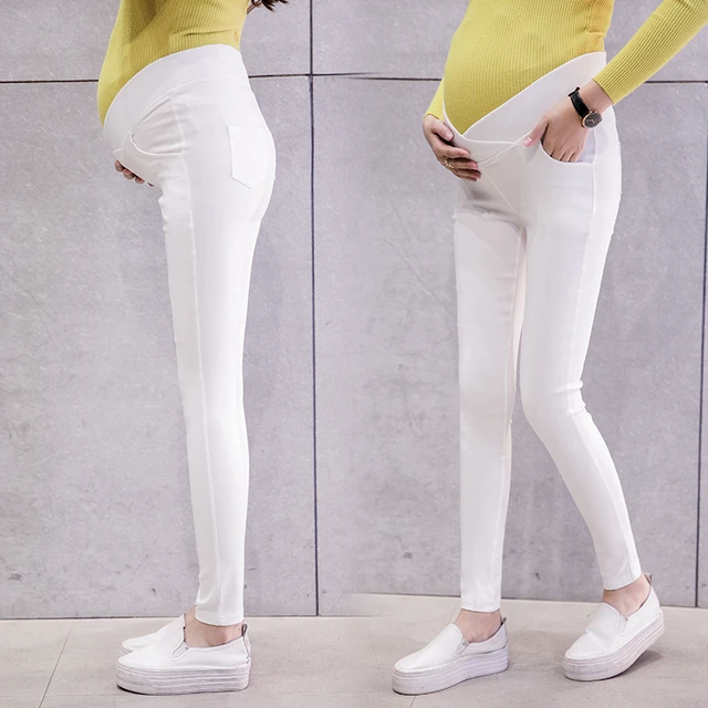 Winter Leggings Warm For Pregnant Women High Waist Pregnancy Yoga Pants  Skinny Maternity Clothes - AliExpress