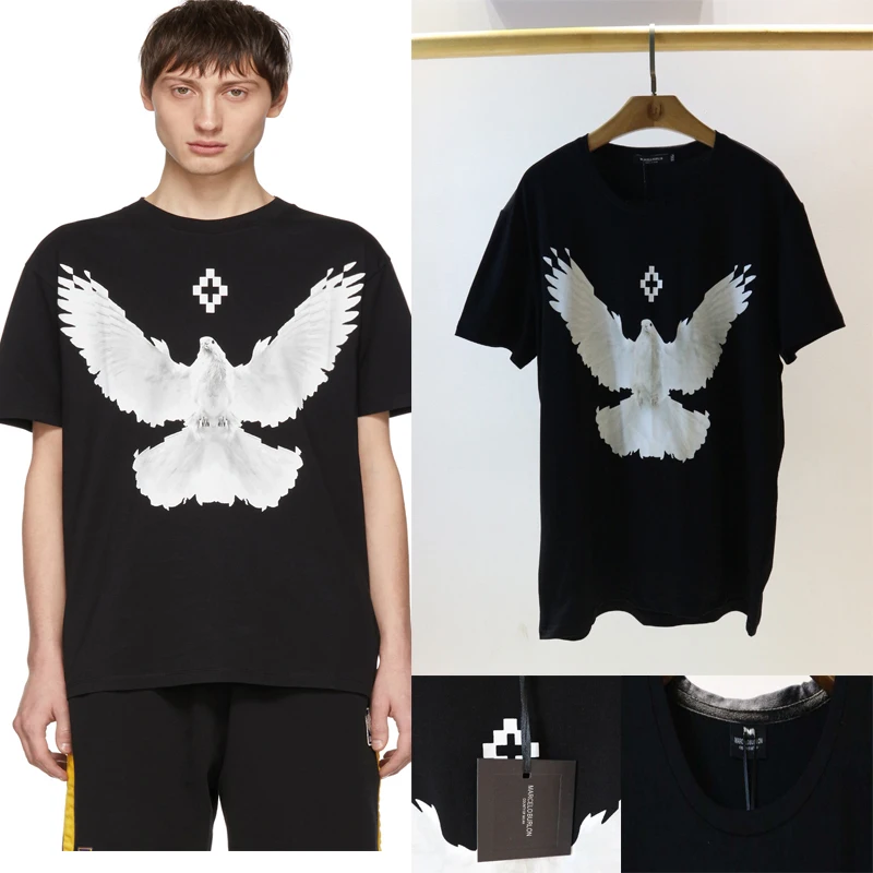 

Marcelo Burlon T Shirt Men Women Peace Dove Print Hip Hop MB T-shirt Streetwear High Quality Printting Marcelo Burlon Top Tees