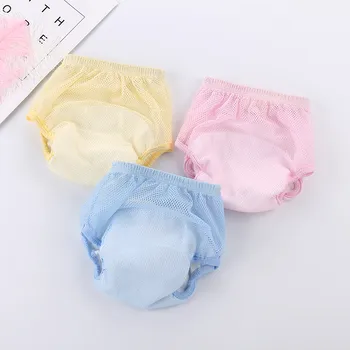 

5pcs Pack New Arrive Baby Training Pants Breathable Cloth kids Underwear For Summer Washable Diapers Bamboo Free Shipping QD34