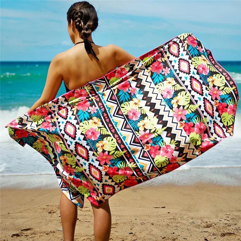 water-absorbing beach towel blanket quick-drying outdoor cover swimming towels for girls toallas microfibra secado rapido 50J18 (18)