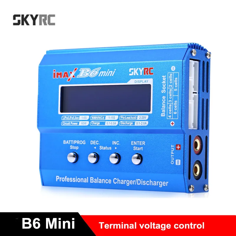 

Original SKYRC IMAX B6 Mini 60W Balance Charger 5W Discharger For RC Helicopter Nimh Nicd Aircraft Intelligent Battery Chargers