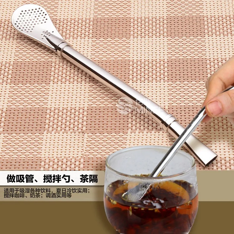 Stainless Steel Drinking Straw Filter Handmade Yerba Mate Tea Bombilla