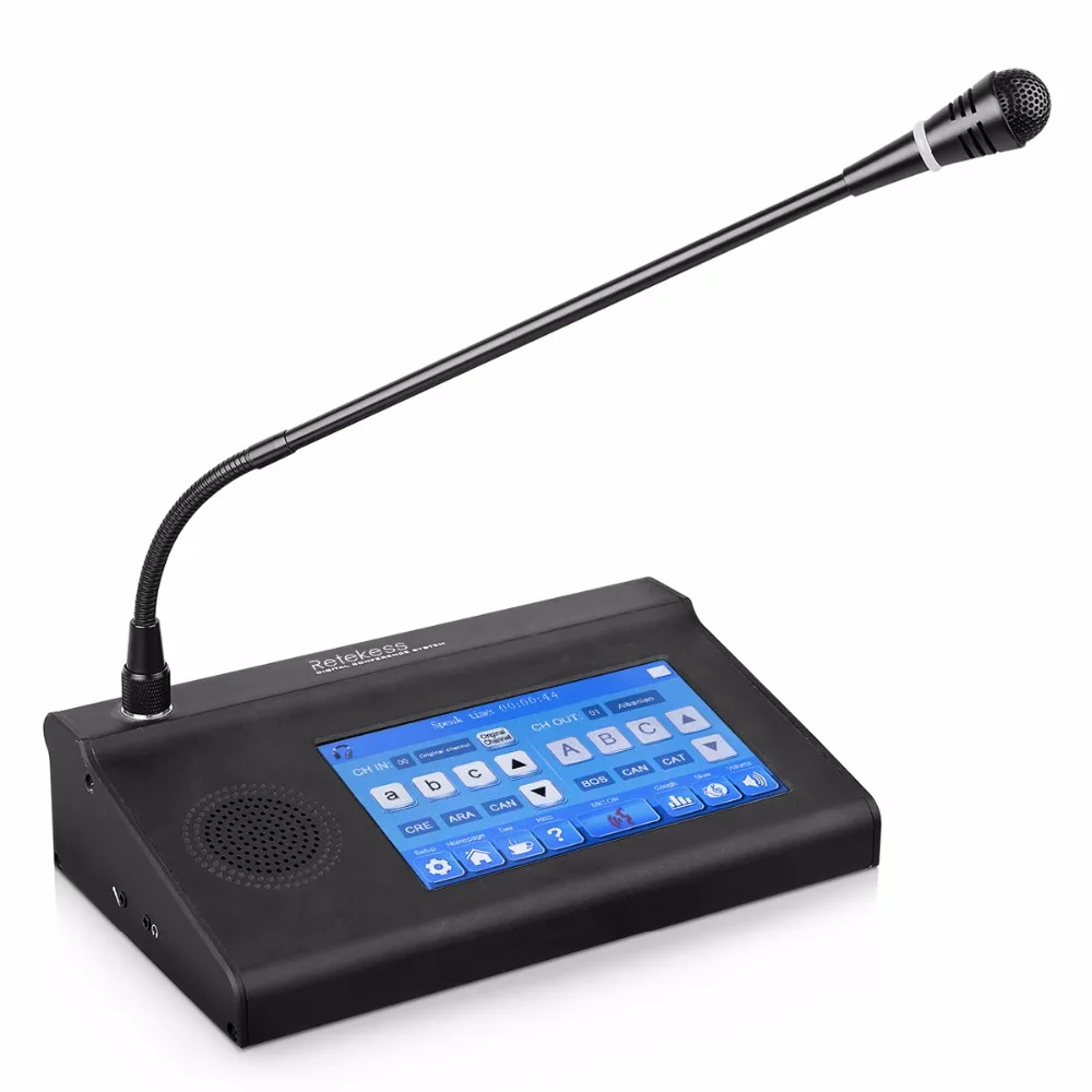 RETEKESS T120 الرقمية نظام المؤتمرات اللاسلكي مترجم وحدة ل الرقمية الأشعة تحت الحمراء صوت نظام التوزيع مع سماعة