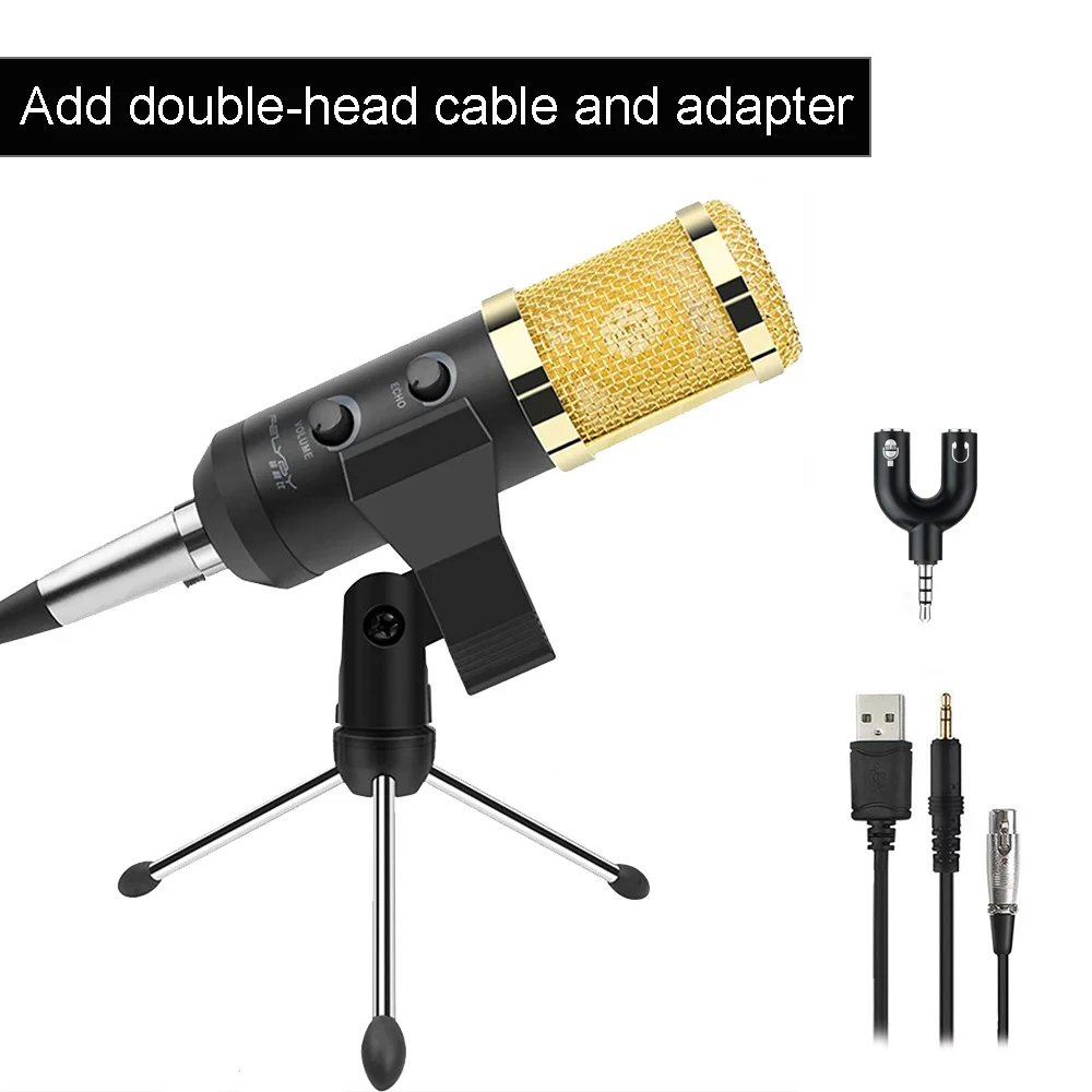 FELYBY BM 900 профессиональный студийный USB конденсаторный микрофон для компьютерной видеозаписи и регулировки громкости и реверберации микрофона - Цвет: Package 4