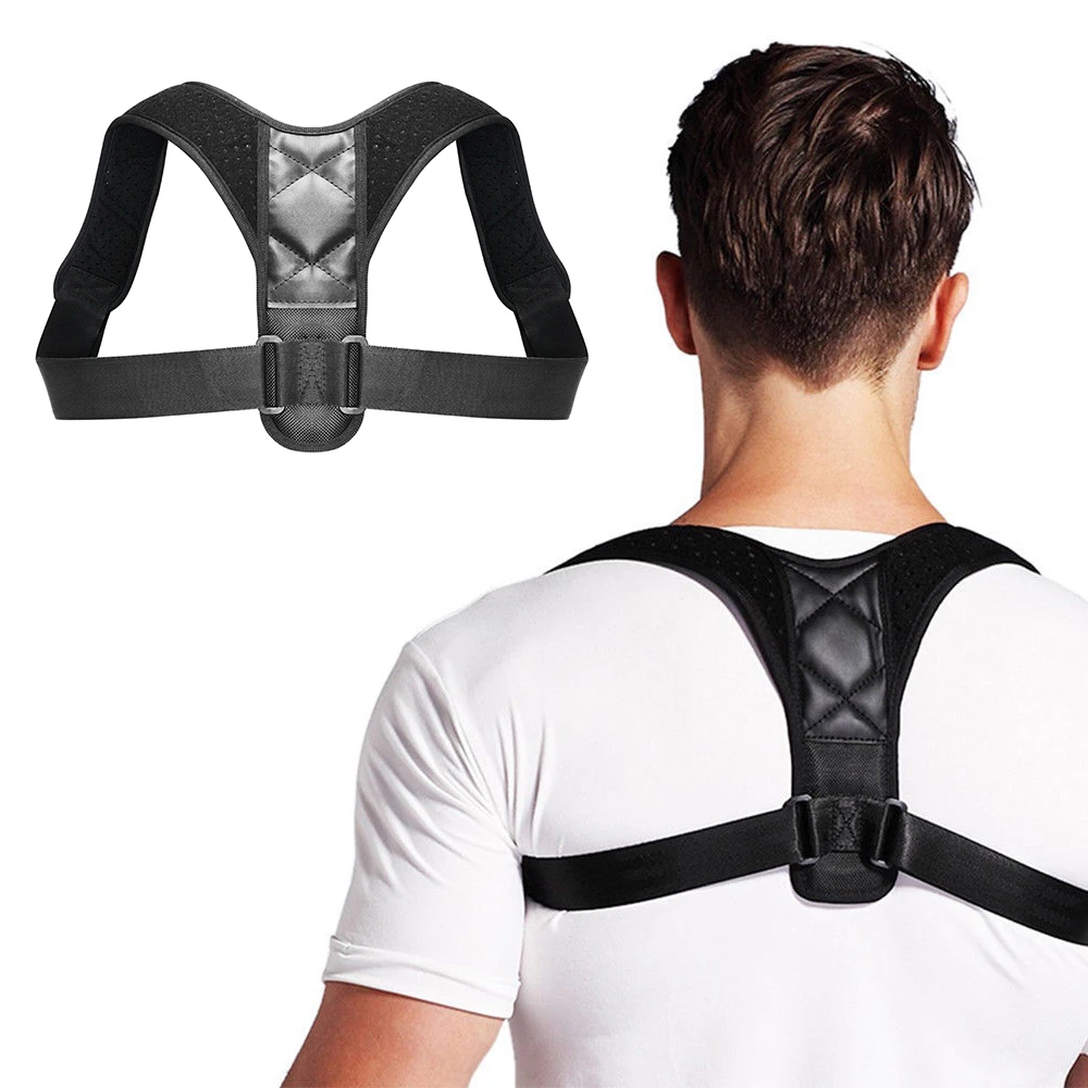 

New Posture Corrector Spine Back Shoulder Support Corrector Band Adjustable Brace Correction Humpback Back Pain Relief