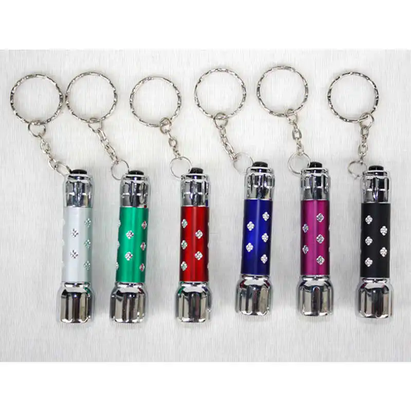 Mini 7 LED Portable Supper Bright Flashlight Pocket LED Flashlights random color powerful led flashlight laser pointer #4S11 (1)