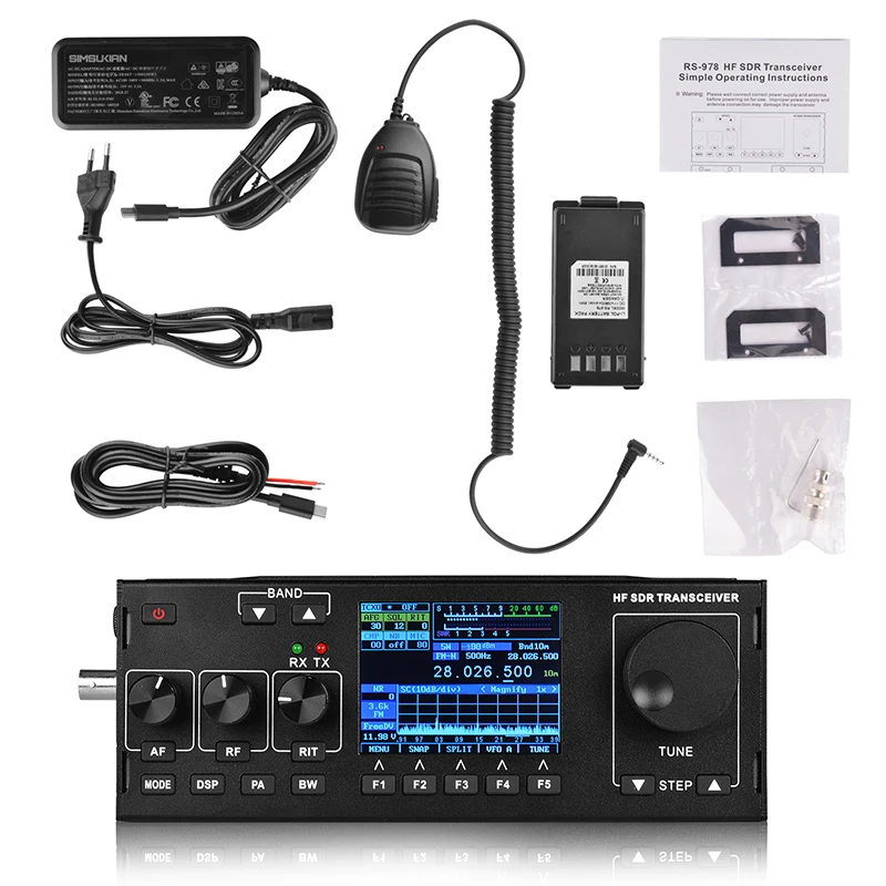 Новое поступление Φ SSB HF SDR HAM RADIO 1 8 30MHz трансивер с 3800mah литий ионным