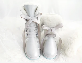 

Australia real fur Snow Boots Women Boots 100% Genuine Leather Winter Warm Snow Boots Ankle Boots