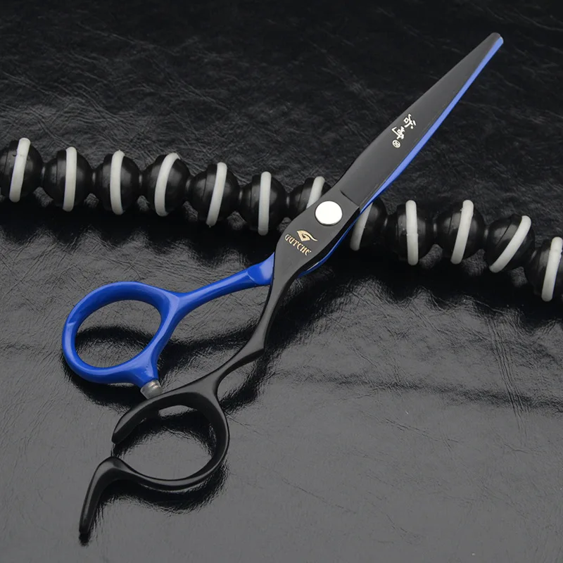 Профессионального парикмахера Ножницы японский Нержавеющая сталь стрижка набор истончение Ножницы для парикмахеров 6 ''с случае